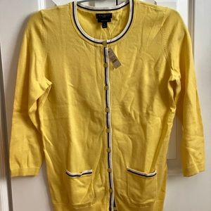 TALBOTS women 3/4 sleeve cardigan